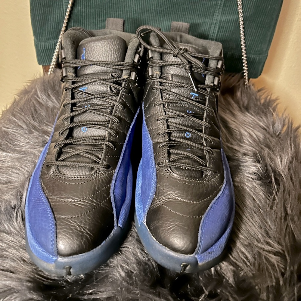 Black/ University Blue AIR JORDAN 12s